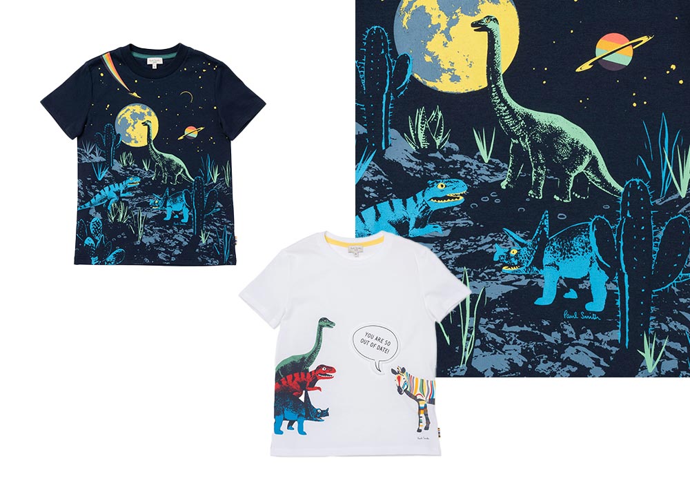 T-shirt dinosaures Paul Smith Junior