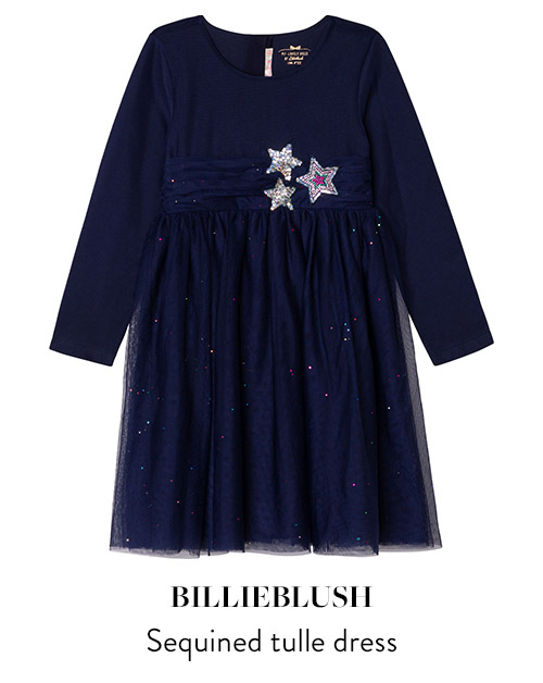 Billieblush sequined tulle dress for christmas