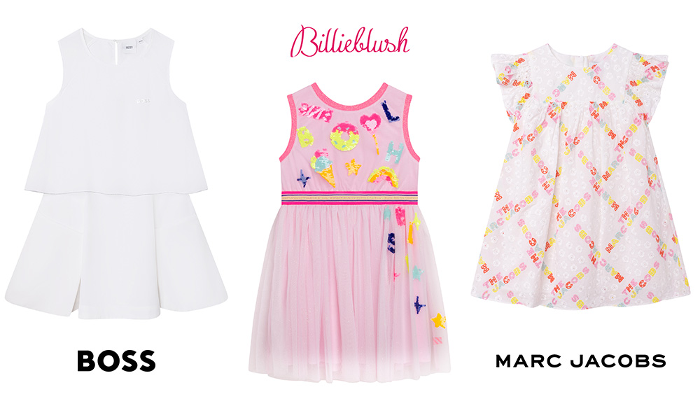 5 birthday dresses for kids Hugo Boss, Billieblush, The Marc Jacobs