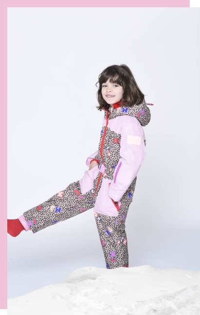 Girl with MARC JACOBS snowsuit 