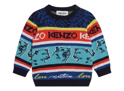 Pull en tricot jacquard de la marque Kenzo Kids