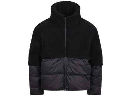 BOSS dual-material puffer coat