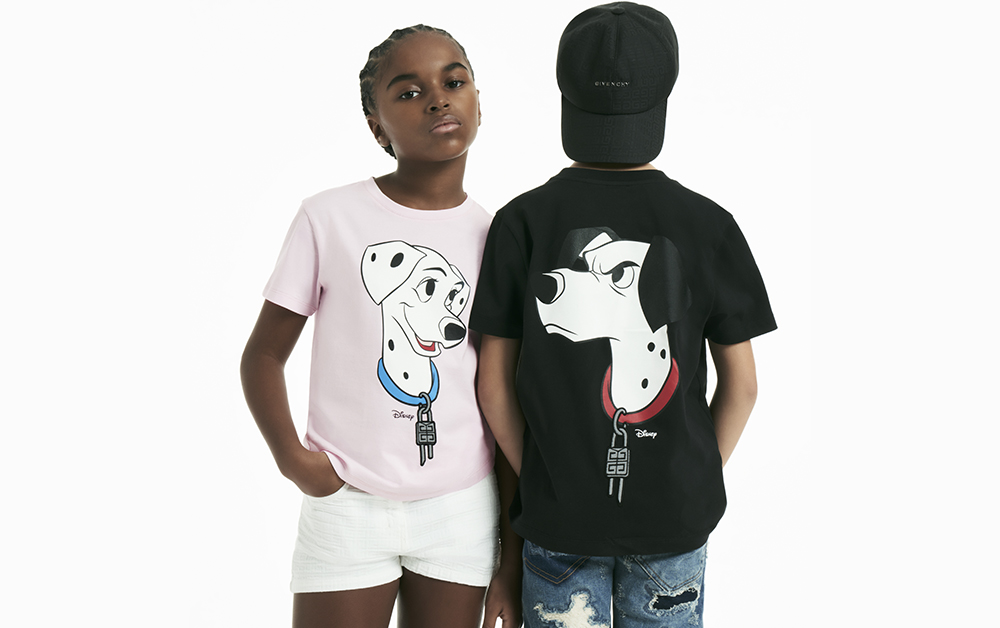 t-shirt disney les 101 dalmatiens pour enfant de la marque luxe Givenchy